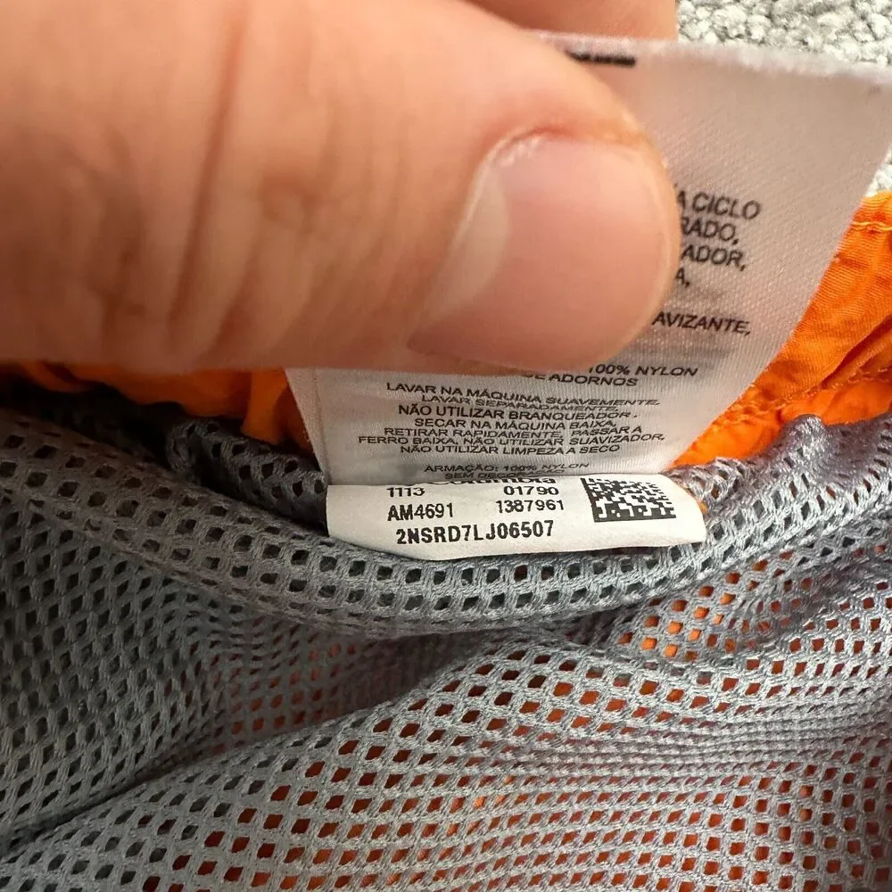 Columbia Whidbey II Omni Shade Water Shorts Mens XL Orange Swim Trunks Mesh Line